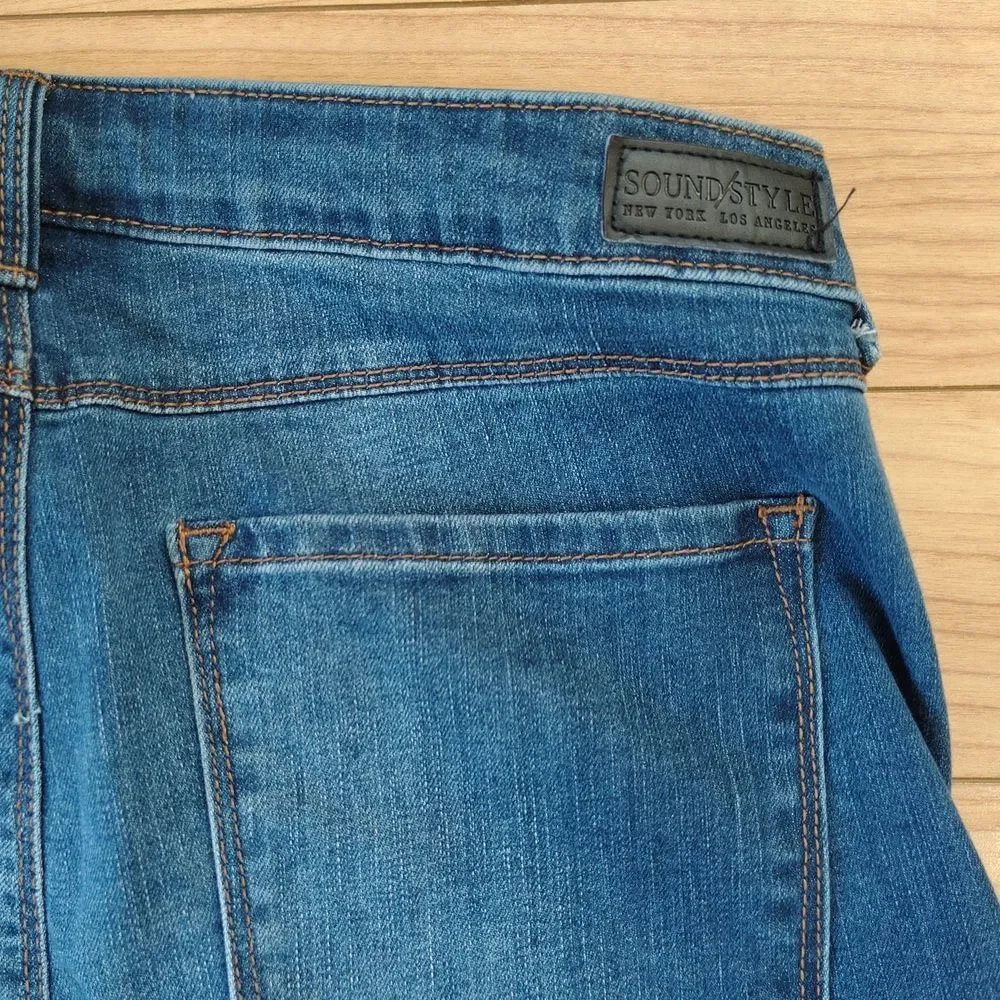 SoundStyle Jamie Crop Slim And Sleek Performance Stretch Denim Jeans Size 12
